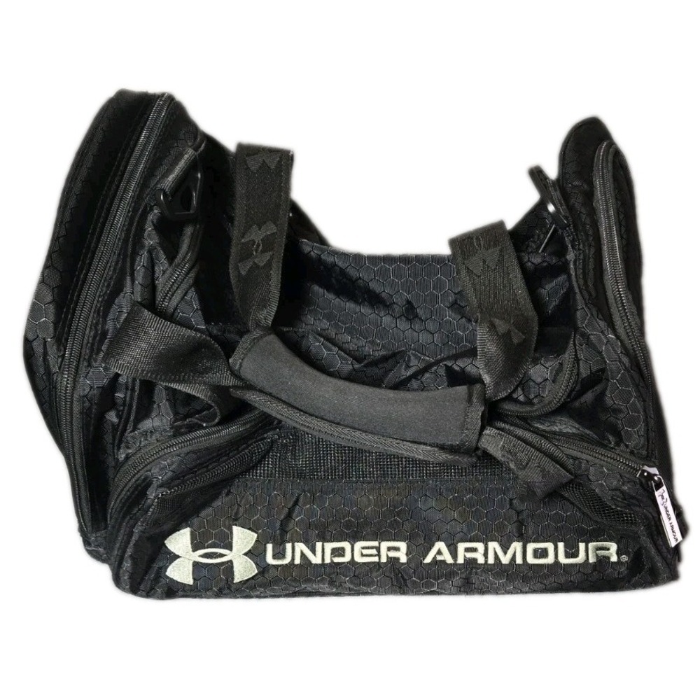Under Armour Undeniable Duffle Bag Medium Black Hex Ripstop Gym Travel Duffel